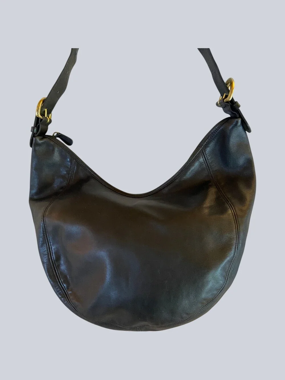 Vintage COACH Wooster Hobo Black Style 4142 Classic 1994 - Black / Lightweight